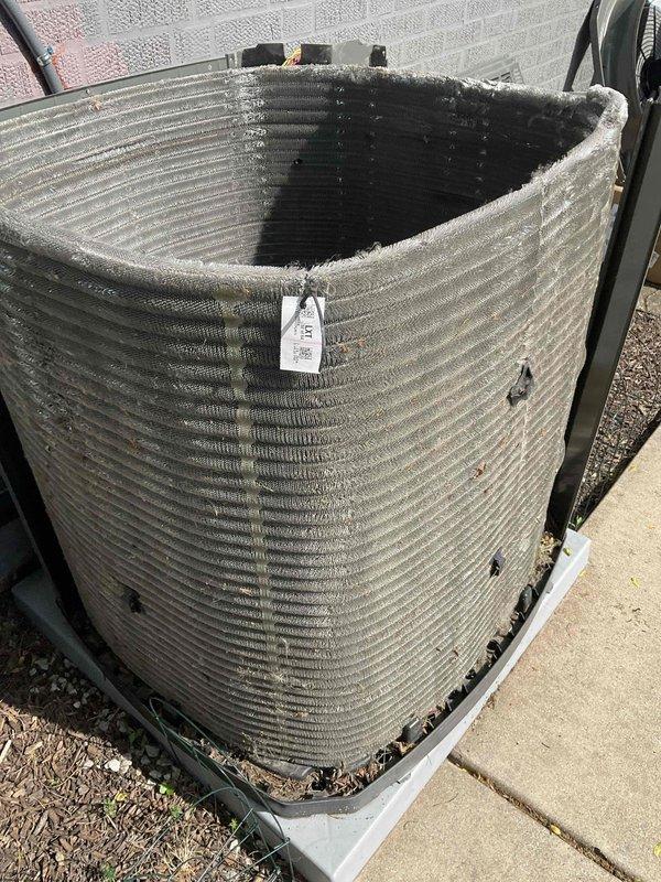 Completed comprehensive BFMA tune-up service on residential air conditioning system. Performed standard maintenance protocol including inspection of condenser unit, cleaning of exterior coils and fins which showed moderate dust and debris accumulation, verified proper refrigerant line connections, and tested electrical components. Unit operating within normal parameters upon completion, with improved airflow efficiency after cleaning of heavily soiled condenser surfaces.