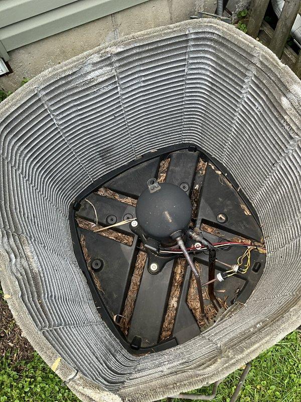 Completed comprehensive BFMA AC tune-up on 9-year-old cooling system. Performed standard maintenance protocol including inspection of Honeywell Home ProSeries thermostat confirming proper operation in cooling mode at 78°F setpoint, evaluated outdoor condenser unit noting weathered aluminum fins with dust accumulation and fan assembly showing age-related corrosion on blades and motor housing. System operational upon completion of preventive maintenance service.