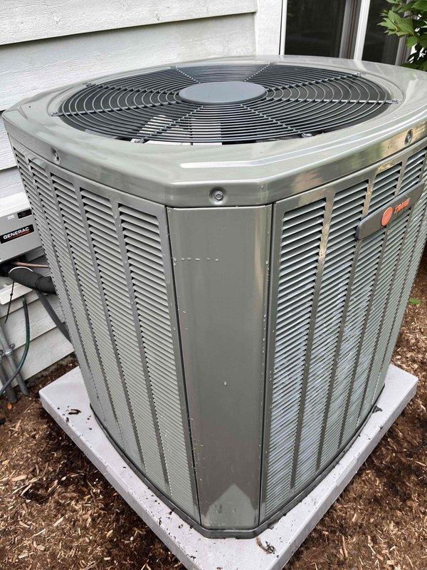 Completed comprehensive BFMA tune-up on 9-year-old residential air conditioning system. Performed full inspection of outdoor condenser unit, verified proper operation of condenser fan and motor, cleaned evaporator coil fins, and inspected refrigerant lines and electrical connections. All components found operating within normal parameters, system tested and confirmed cooling efficiently.