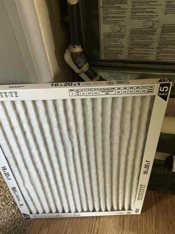 Completed comprehensive BFMA tune-up on 6-year-old residential air conditioning system. Performed full inspection of outdoor condensing unit including coil examination, verified proper operation of all components, and replaced indoor air filter with new 16x20x1 pleated filter. System operating within manufacturer specifications with no issues identified during maintenance service.