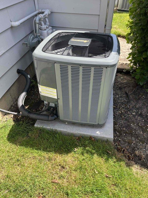 Completed comprehensive BFMA tune-up and preventive maintenance on a 4-year-old Trane air conditioning system. Performed full system inspection including condenser unit evaluation, cleaned evaporator coil fins, checked refrigerant lines and electrical connections, and verified all components operating within manufacturer specifications.