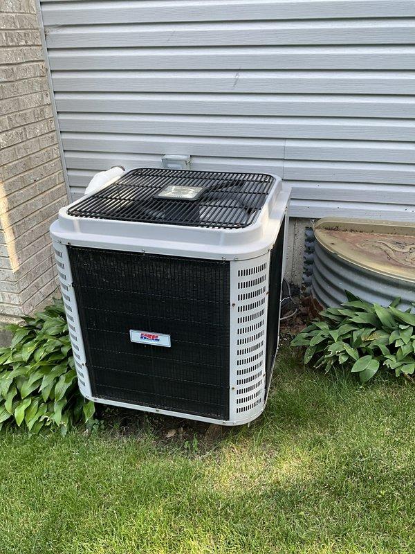 Completed comprehensive BFMA air conditioning tune-up on 16-year-old residential cooling system. Performed full preventive maintenance protocol including inspection of outdoor condenser unit, replaced air filter with new pleated media filter, verified system operation and airflow. All components found operating within normal parameters with no immediate concerns noted.