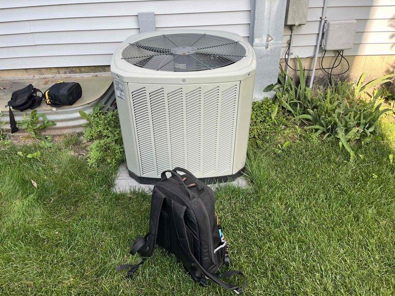Completed comprehensive BFMA tune-up service on a 5-month-old air conditioning system. Performed full system inspection of outdoor condenser unit, verified proper operation of all components, checked refrigerant levels, and inspected ductwork connections. Unit operating within manufacturer specifications with no issues identified during preventive maintenance visit.