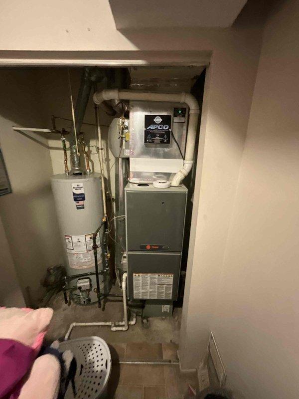 Completed routine air conditioning tune-up and preventive maintenance on a 9-year-old residential AC system with Trane furnace. Performed comprehensive inspection of all system components, verified proper operation, checked refrigerant levels, cleaned condenser coils, inspected electrical connections, and tested thermostat functionality. No issues were identified during the service call, and the system is operating within normal parameters.
