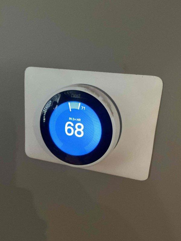 Completed comprehensive BFMA tune-up service on two air conditioning systems, both over one year old. Performed standard maintenance procedures including filter inspection, refrigerant level verification, electrical connection testing, condensate drain cleaning, thermostat calibration check, and overall system performance evaluation. Verified Nest thermostat operation and confirmed proper communication with HVAC equipment, ensuring optimal temperature control and system efficiency for continued reliable operation.