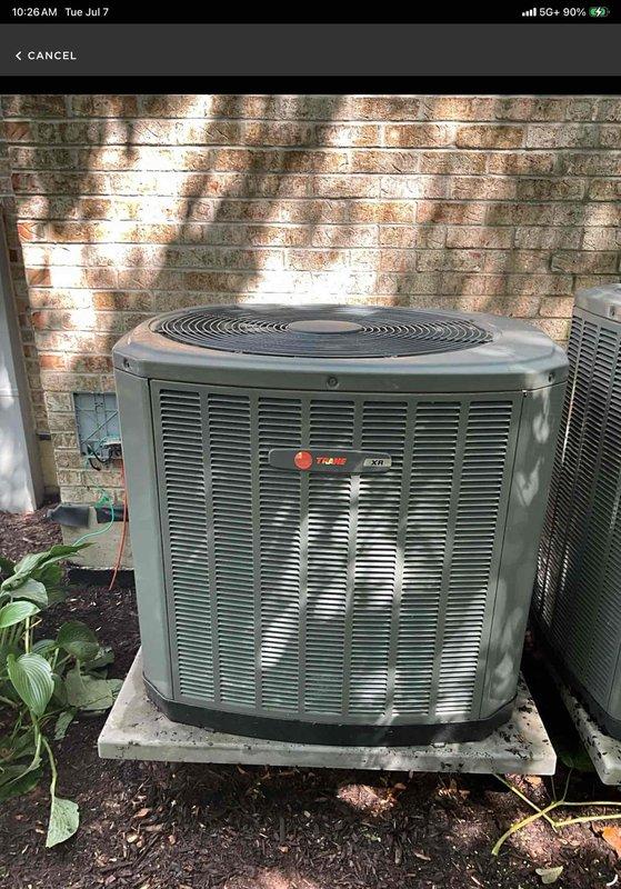 Conducted comprehensive sales estimate for complete air conditioning system and evaporator coil replacement at residential property. Evaluated existing Trane outdoor condensing unit positioned on concrete pad against exterior brick wall and inspected indoor furnace system with integrated coil assembly located in basement utility area. Assessed ductwork configuration, humidification system integration, electrical connections, and overall HVAC infrastructure to determine proper equipment sizing and compatibility requirements for proposed replacement system.