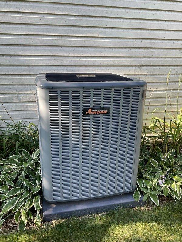 Completed comprehensive BFMA tune-up service on residential split-system air conditioning unit aged 5+ years during morning appointment window. Performed standard AC maintenance protocol including inspection of outdoor condensing unit, verified proper airflow through louvers, and assessed overall system operation. Inspected and evaluated indoor air handler components, noting clean pleated air filter in satisfactory condition with minimal debris accumulation and proper structural integrity.