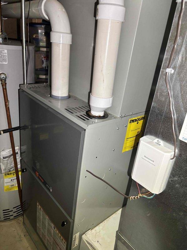 Replaced failed variable speed blower motor in Trane furnace to restore proper system operation. Disassembled blower assembly, removed defective motor, installed new variable speed motor, and reassembled unit. Tested system for proper airflow and verified all electrical connections were secure.