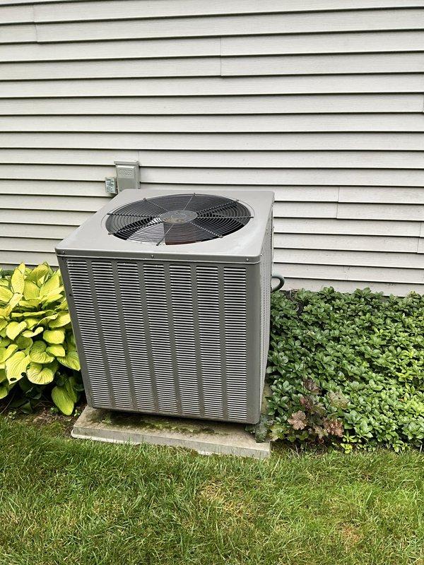 Completed comprehensive BFMA tune-up service on residential HVAC system with equipment age 12+ years. Removed locked cap from outdoor condenser unit, performed thorough coil cleaning, and inspected both indoor air handler with filter and outdoor condensing unit. All components assessed and system returned to proper operating condition.