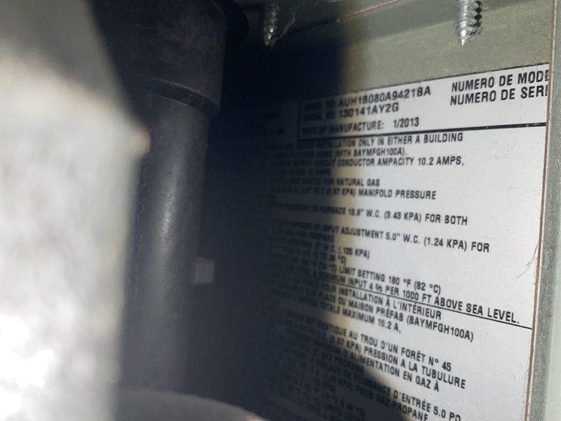 Responded to no cooling call at residential property where basement flooding had compromised HVAC system functionality. Upon inspection, found furnace equipment affected by water damage, with unit manufactured in January 2013 (Model RAUN30BCA0427BA). Documented existing conditions including plumbing infrastructure and mechanical components in flooded area. Assessed system for potential repair versus replacement options and provided customer with recommendations based on extent of water damage to equipment. Customer expressed interest in exploring both repair and replacement solutions for restoring cooling capacity to residence.