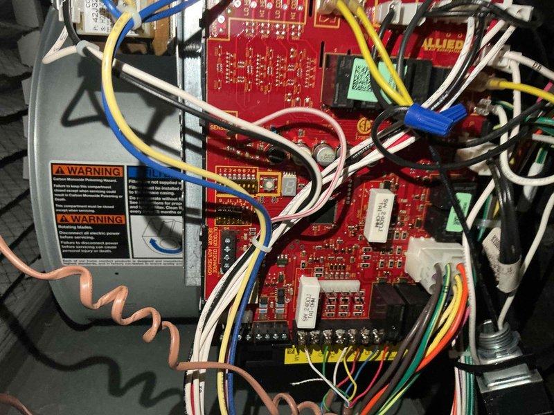 Completed comprehensive BFMA tune-up on 3+ year old air conditioning system, including full inspection of electrical control board, motor assembly, and internal components. Documented existing conditions including minor surface corrosion on mounting brackets and normal operational wear on interior components. All electrical connections, wiring harnesses, and control circuits were inspected and found to be secure and functioning properly.