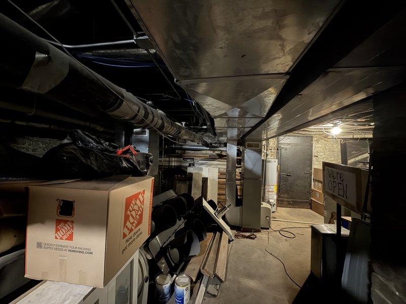 Provided comprehensive estimate for consolidating dual HVAC system into single-unit configuration, requiring removal of two existing furnaces and air conditioning units to be replaced with one complete system. Assessment included extensive ductwork remodeling requirements in basement area to accommodate new system layout and optimize airflow distribution throughout structure.