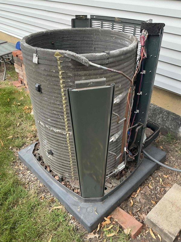 Completed comprehensive BFMA tune-up service on two Trane air conditioning systems, both over 5 years old. Performed full system diagnostics including electrical testing with multimeter and clamp meter, inspected refrigerant lines and connections, cleaned condenser coils, checked compressor operation, and replaced air filters. All units tested within normal operating parameters and left in proper working condition.