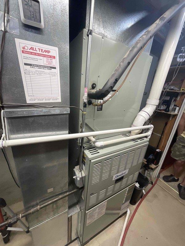 Conducted comprehensive evaluation of existing 23-year-old single-stage HVAC system for full replacement estimate. Assessed current air handler and gas furnace configuration, electrical panel capacity, and existing ductwork infrastructure to determine optimal replacement specifications. Recommended ductless mini-split system for planned home addition to provide independent climate control without extending existing ductwork. Documented equipment model information, electrical service capabilities, and mechanical room layout to prepare accurate system replacement proposal.