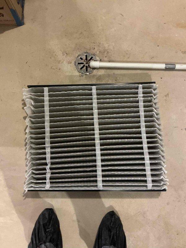 Completed comprehensive BFMA tune-up service on a one-year-old air conditioning system. Performed standard preventive maintenance procedures including system inspection, replaced dirty accordion-style pleated air filter, and verified proper operation of all components. Coordinated arrival time with homeowner and maintained communication throughout the service call to ensure minimal disruption to daily schedule.