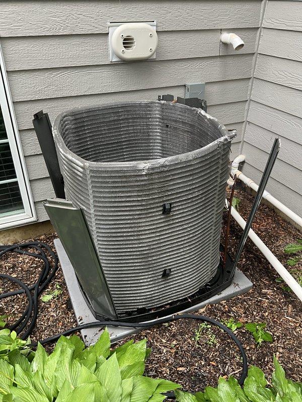 Completed annual preventative maintenance tune-up on a three-year-old residential air conditioning system per service agreement. Performed comprehensive inspection of both indoor evaporator coil and outdoor condensing unit, verified proper refrigerant line connections, checked electrical components, and confirmed system operational efficiency with no deficiencies noted. All components functioning within normal parameters.