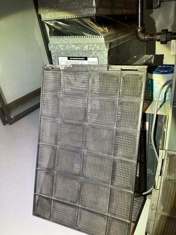 Completed semi-annual BFMA air conditioning tune-up on dual Trane outdoor condensing units. Performed standard maintenance procedures including filter inspection and EAC cleaning on indoor air handler system. All equipment operating within normal parameters upon completion of service.
