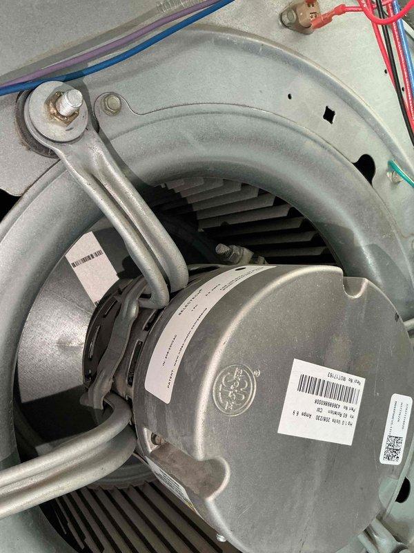 Completed scheduled BFMA preventive maintenance on commercial rooftop unit including comprehensive tune-up and filter replacement with special order filters. Performed full RTU inspection, replaced air filters, inspected blower motor assembly and electrical connections, and examined condenser coil which showed minor debris accumulation in lower section but remained operational. All components functioning within normal parameters upon completion of service.