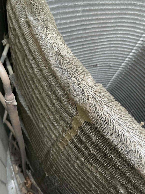 Completed comprehensive BFMA tune-up on 8-year-old system including air conditioning unit, water heater, and filter replacement. Performed thorough inspection and cleaning of evaporator and condenser coils, which showed moderate accumulation of debris and dust buildup requiring attention. Installed new 20x25x5 air filter, conducted operational testing of all system components, and verified proper refrigerant levels and electrical connections. All equipment is now operating within manufacturer specifications and ready for continued service under recurring maintenance agreement.