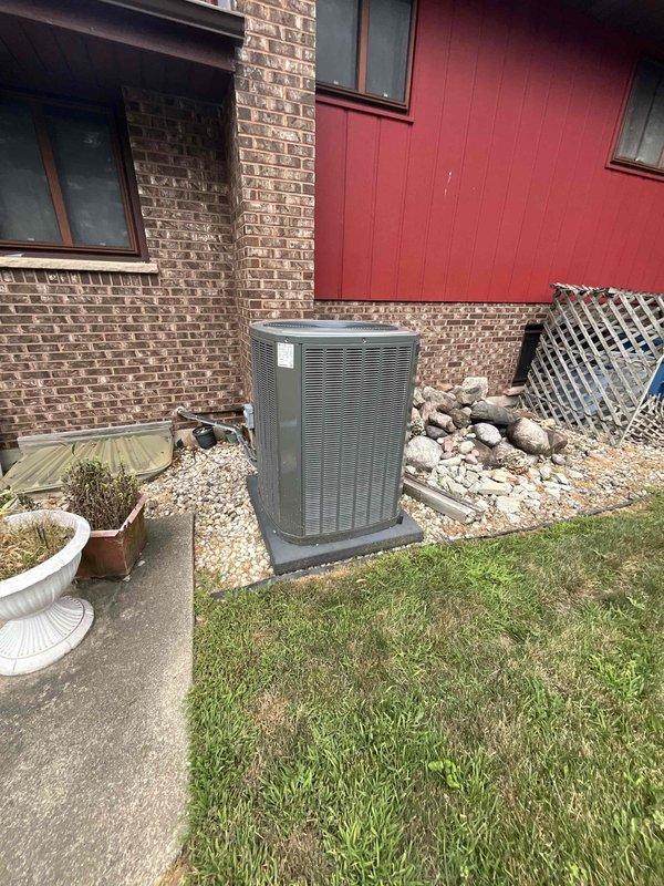 Completed comprehensive BFMA tune-up service on residential HVAC system including exterior AC condenser unit and indoor furnace components. Performed standard maintenance procedures including system inspection, filter replacement as part of semi-annual filter change service, and AC performance evaluation on 5-year-old equipment. All components operating within normal parameters with no issues identified during service visit.