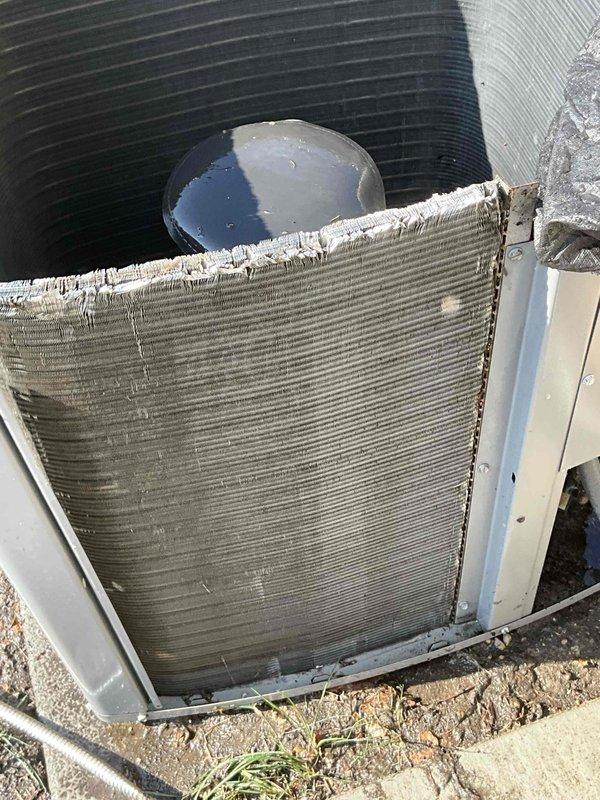 Completed comprehensive BFMA tune-up on 5-year-old air conditioning system, including inspection of outdoor condenser unit with verification of fan operation, heat exchanger coil condition, and proper unit mounting. Performed semi-annual filter change by removing and servicing indoor air return grille, ensuring optimal airflow and system efficiency for continued reliable operation.