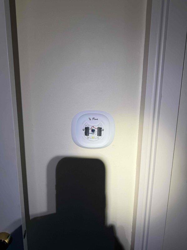 Installed two ecobee smart thermostats at customer request, completing wiring connections and mounting on second and third floor locations. All units tested and operational upon completion, with proper terminal connections verified for HVAC system control.