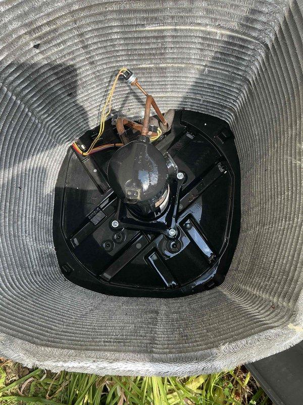 Completed comprehensive BFMA tune-up on a 2-year-old air conditioning system. Performed standard maintenance protocol including inspection of compressor unit, refrigerant lines, electrical connections, and fan motor assembly. Replaced dirty air filter with visible dust accumulation to restore proper airflow and system efficiency.
