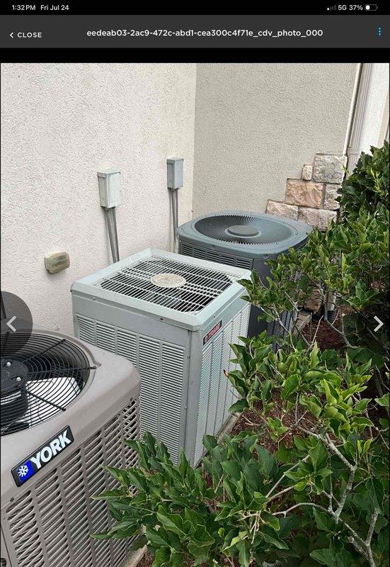 Completed full HVAC system installation including Lennox EL297V variable-speed gas furnace (model EL297090XV36CK) and Lennox EL16KC1 air conditioning condenser (model EL16KCA-036). Installed CK40Ct-36C-71 evaporator coil, AA1210 media filter, and P200 thermostat to complete the system. Removed existing humidifier per specifications with no replacement unit installed. All equipment properly installed, tested, and operational.