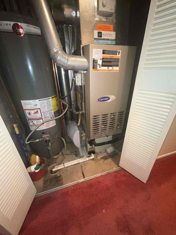 Conducted comprehensive full system estimate for residential HVAC replacement. Evaluated existing Carrier furnace unit and associated mechanical equipment located in utility closet, documenting current system configuration including gas connections, venting arrangements, and electrical supply from main breaker panel. Assessed equipment condition, spatial constraints, and utility infrastructure to develop appropriate replacement recommendations for complete heating and cooling system upgrade.