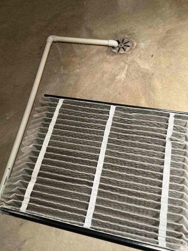 Completed comprehensive BFMA tune-up service on residential HVAC system with equipment age of 1+ years. Performed standard air conditioning maintenance protocol including system inspection, replaced heavily soiled air filter with significant dust and debris accumulation, and verified proper operation of all components. System is now operating efficiently with improved airflow following filter replacement and routine maintenance procedures.