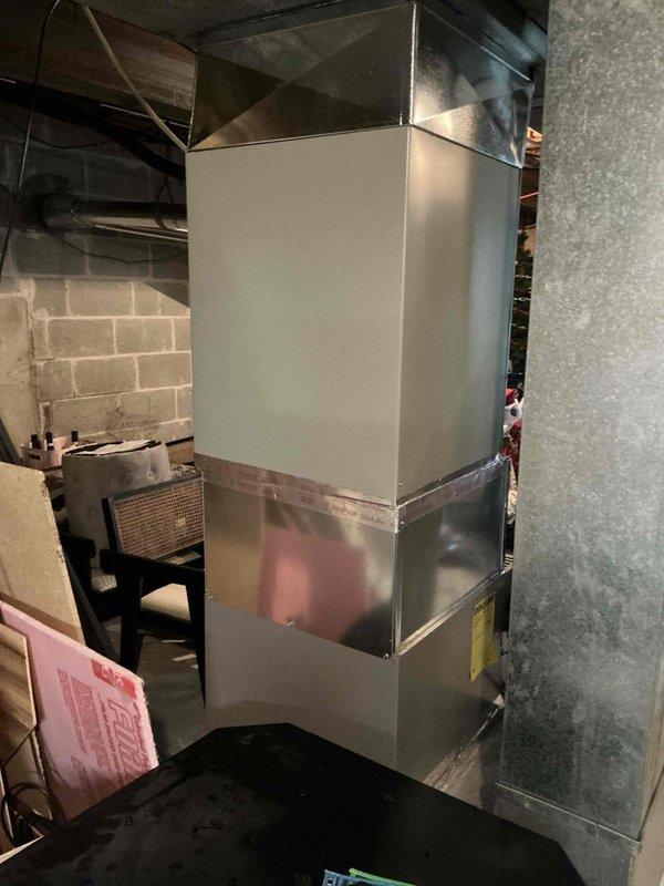 Successfully completed air conditioning system upgrade, replacing existing 15 SEER unit with new Trane 16 SEER equipment including 5TTR5048 outdoor condenser and 5PXCC007 P200 evaporator coil. All components installed in basement utility room, properly connected to existing ductwork and electrical systems, tested for proper operation and refrigerant charge.