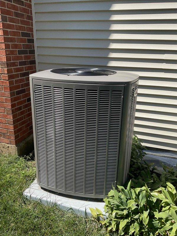 Completed comprehensive BFMA tune-up maintenance on residential HVAC system including outdoor AC condenser unit and sump pump inspection. AC unit serviced and verified operational with all components functioning properly; unit is approximately one year old and in excellent condition. Tankless water heater service was recommended for rescheduling due to missing filter required for proper inspection and maintenance completion.
