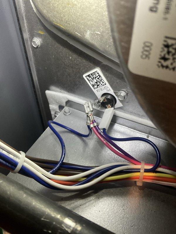 Responded to emergency service call for newly installed furnace running continuously without cycling off. Upon arrival, inspected thermostat wiring and control board connections. Identified improper thermostat wire termination at the air handler control board causing continuous call for heat. Corrected wire connections per manufacturer specifications, verified proper thermostat communication with control board, and tested system through multiple heating cycles. Unit now operating correctly with proper on/off cycling as programmed.
