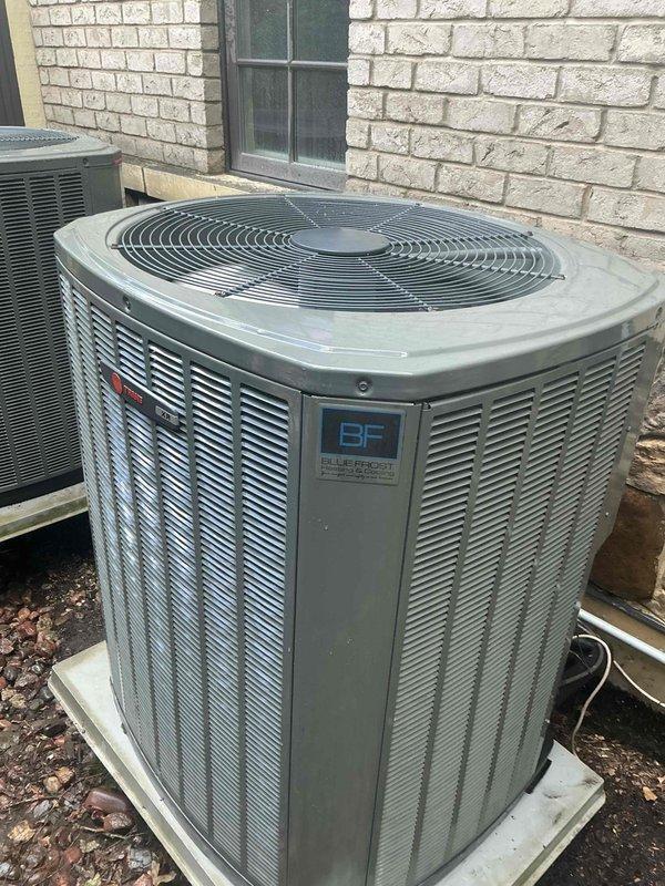 Completed comprehensive BFMA tune-up service on two air conditioning systems, ages 6 and 7 years. Performed preventive maintenance on both indoor air handler and outdoor condenser unit, including filter replacement, system inspection, and performance verification. All equipment operating within normal parameters upon completion.