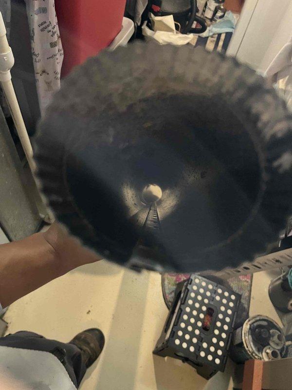 Completed dryer vent cleaning service at residential property. Removed accumulated lint, debris, and buildup from the dryer vent system to restore proper airflow and reduce fire hazard risk. Inspected vent termination point and interior ductwork, confirming system is now clear and functioning efficiently.