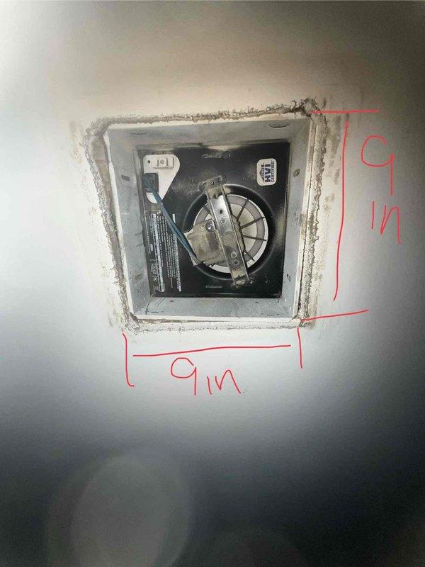 Completed complimentary sump pump inspection and assessment. During service visit, identified additional issues with bathroom exhaust fan requiring attention. Documented bathroom ventilation fan condition, noting 9-inch square ceiling-mounted unit showing significant wear, dust accumulation, and deterioration around frame edges. Inspected attic space above bathroom and photographed ductwork configuration, including metal exhaust duct and flexible ducting running through joists with loose-fill insulation present. Advised client of bathroom fan concerns requiring further discussion regarding necessary repairs or replacement.