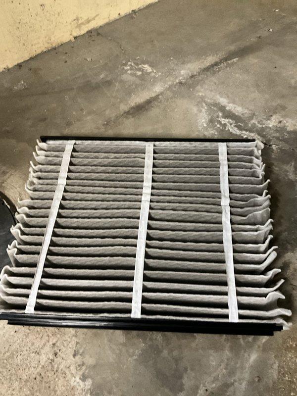 Completed comprehensive BFMA tune-up on 4-year-old air conditioning system, including full system inspection, performance testing, and preventive maintenance procedures. Performed semi-annual filter change, removing dirty pleated filter and installing clean replacement to ensure proper airflow and system efficiency. All components operating within normal parameters upon completion of service.