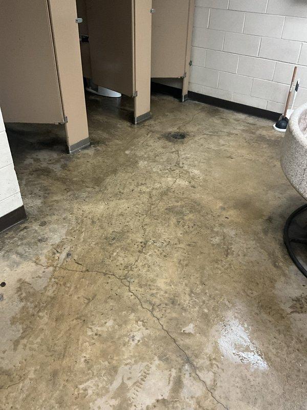 Removed and disposed of 12 non-compliant commercial toilets from restroom facility. Installed 12 new GERBER pressure-assisted toilets with open front seats to meet commercial code requirements. Selected and installed right-side flushing models where necessary to accommodate existing ADA-compliant handicap handrail locations. All units installed with proper wax rings, mounting hardware, water supply connections, and sealants to ensure leak-free operation and code compliance. Tested all fixtures for proper flush operation and verified secure mounting. Thirty-day warranty provided on installation.