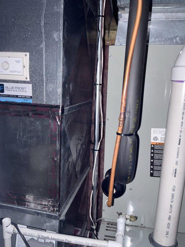 Conducted comprehensive sales estimate for non-operational 1st and 2nd floor HVAC system located in basement. System experiencing humidity control issues requiring assessment for full replacement or repair options. Evaluated existing air handler unit and associated mechanical components including refrigerant lines, condensate drainage, and electrical connections. Documented current equipment configuration and measured space requirements for potential system upgrade. Assessed ductwork accessibility and existing thermostat controls to address customer concerns regarding humidity management and temperature regulation. Provided replacement options suitable for multi-zone residential application with improved dehumidification capabilities and modern thermostat integration for enhanced comfort control.