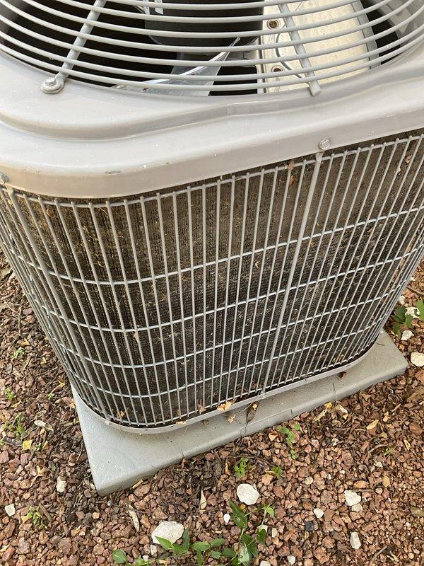 Completed comprehensive BFMA tune-up on 7-year-old residential HVAC system operating without issues. Performed standard maintenance protocol including inspection of indoor air handler and outdoor condenser unit, verified proper system operation, checked refrigerant levels, cleaned condenser coils showing moderate dust accumulation, inspected 16x25x1 air filter with light dust buildup, tested electrical components and connections, and confirmed all safety controls functioning correctly. System demonstrated proper performance with no deficiencies noted or repairs required.