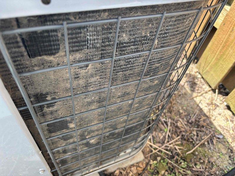 Completed comprehensive BFMA air conditioning tune-up on outdoor condenser unit, including system diagnostics, performance testing, and operational assessment. Unit exterior showed significant debris accumulation on protective grille and condenser coils; performed thorough cleaning and inspection to ensure proper airflow and heat exchange efficiency. All system parameters measured and verified within manufacturer specifications using calibrated diagnostic equipment.