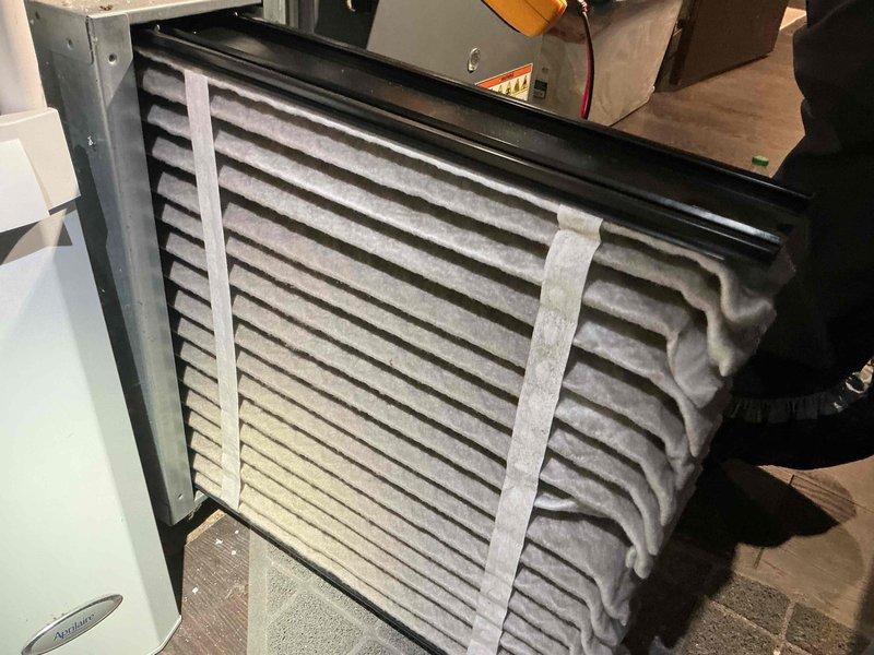 Completed comprehensive furnace tune-up on 7+ year old heating system. Inspected and serviced all major components, checked air filter condition and documented dust accumulation, verified proper operation of furnace and associated equipment. All systems tested and confirmed operational with no immediate concerns identified.