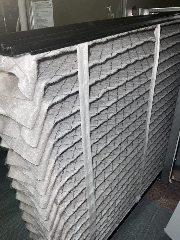 Completed comprehensive furnace tune-up on heating system aged 9+ months. Performed full system inspection, cleaned and tested all components, verified proper combustion and airflow, and confirmed safe operation of all safety controls. Observed adequate supply of replacement air filters on-site for future maintenance needs.