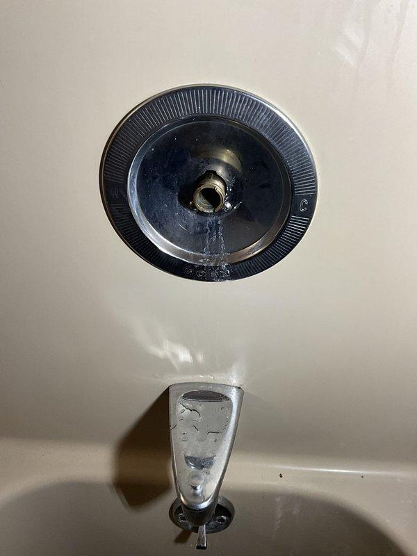 Responded to a leaking shower faucet that would not turn off completely. Removed and replaced worn cartridges from the over 40-year-old fixture, which had deteriorated due to age and mineral buildup. Tested the repaired faucet to confirm proper operation and complete shut-off with no further leaking.