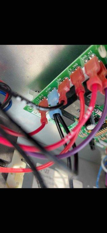 Responded to commercial no cooling call for RTU serving lower level offices. Upon arrival, inspected unit and found control board and contactor wiring connections. Evaluated electrical components including terminal blocks, capacitor, and circuit board assembly. Diagnosed issue with cooling system, verified proper wiring connections at contactor and control board terminals, and restored unit to normal cooling operation.