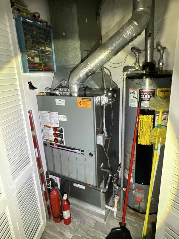 Responded to no cooling complaint on 27-year-old residential air conditioning system. Upon arrival, inspected package unit located on exterior pad and verified unit was not producing cool air from supply vents. Performed diagnostic evaluation of aged HVAC equipment including visual inspection of outdoor unit components, electrical connections, and refrigerant system. Due to advanced age of equipment and lack of cooling output, identified system limitations and discussed findings with homeowner regarding unit condition and available options for restoration of cooling capacity.