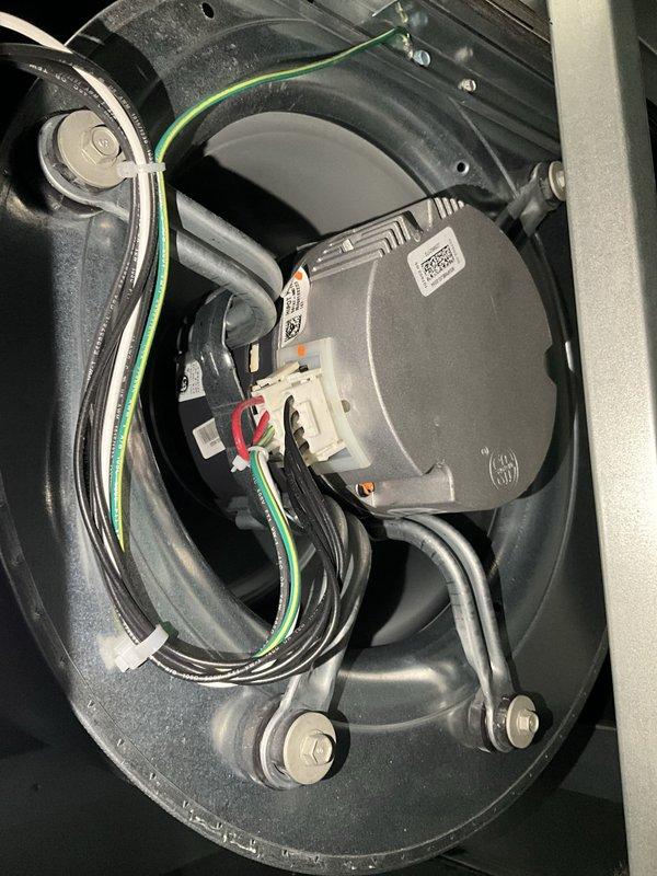 Completed comprehensive BFMA tune-up service on 7+ month old air conditioning system. Performed thorough inspection of blower motor assembly, verified proper electrical connections and wiring integrity, and assessed overall system operation. Confirmed adequate supply of clean replacement filters on-site and documented equipment condition with standard maintenance photography.