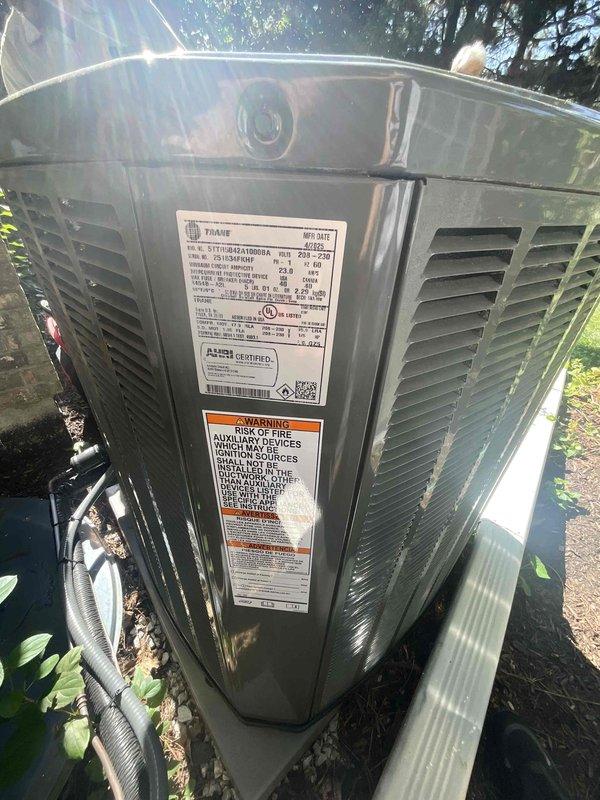 Responded to service call for air conditioning system experiencing operational issues despite recent tune-up in July. Performed diagnostic inspection of Trane outdoor condensing unit and internal control systems. Examined control board circuitry, wiring connections, and electrical components for proper operation. Inspected condensate drainage system including PVC piping and verified unit's overall mechanical condition.