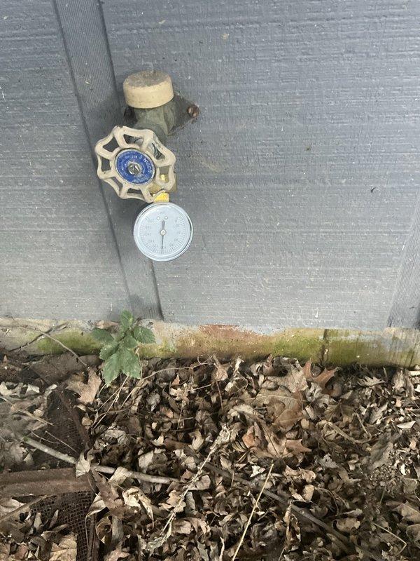 Conducted on-site consultation and assessment of existing water pressure system and expansion tank installation. Evaluated current blue pressure tank setup in utility room, inspected associated PVC plumbing connections, and reviewed exterior water service components including pressure gauge at outdoor spigot. Provided customer with detailed explanation of expansion tank functionality, sizing requirements, and installation options for proper thermal expansion protection in the domestic water system.