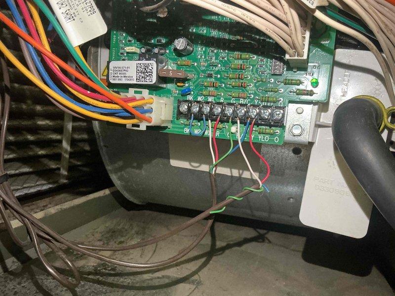 Responded to after hours emergency call for HVAC system failure. Upon arrival, diagnosed faulty control board preventing system operation. Removed and replaced defective circuit board with OEM replacement unit. Verified all wire connections to terminal blocks, confirmed proper voltage readings at control terminals, and tested system through complete heating cycle. System restored to full operational status with all safety controls functioning properly.